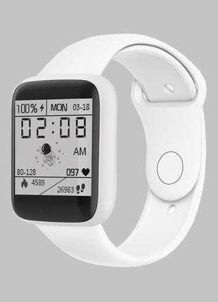 Smart watch y68s смарт-годинник  крокомір підрахунок калорій кольоровий екран white