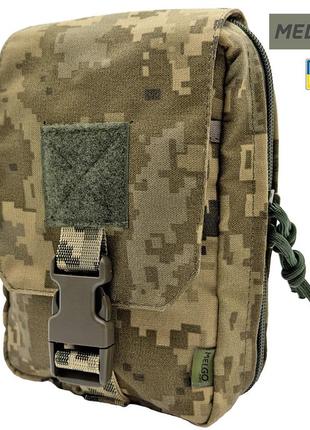 Тактична армійська аптечка irr cordura 500d піксель мм-14 (pixel) утилітарний, медичний підсумок