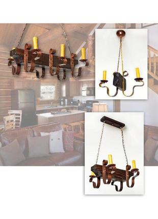 Люстра підвісна балка-свічка код/артикул 0205