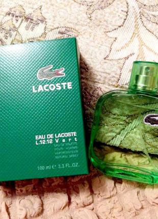 Lacoste eau de l.12.12 vert men💥original 2 мл розпив аромату затест4 фото