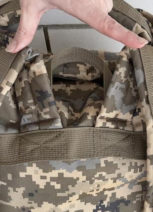 Сумка-баул тактический 45л поликордура пиксель (армейский, влагозащитный вещевой мешок)7 фото