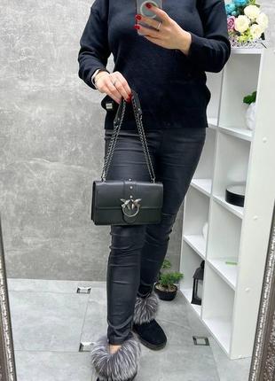 Трендовый клатч женский маленькая сумка пинко на цепочке кросс боди через плечо...