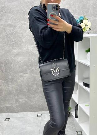 Трендовый клатч женский маленькая сумка пинко на цепочке кросс боди через плечо...