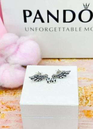 Срібні сережки pandora "крила ангела" 298493c013 фото