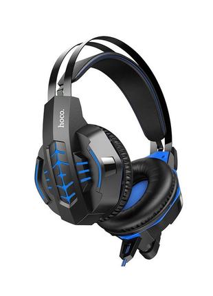 Навушники hoco w102 cool tour gaming headphones blue