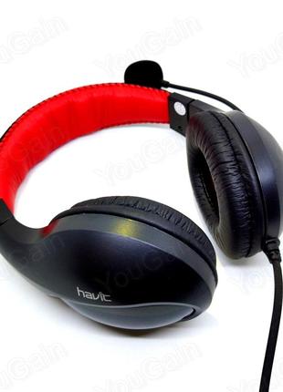 Ігрові навушники з мікрофоном havit hv-h2116d з уніфікованим штекером2 фото