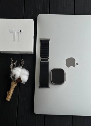 Б/у apple watch ultra 49mm titanium black alpine loop|🔋акб 100%