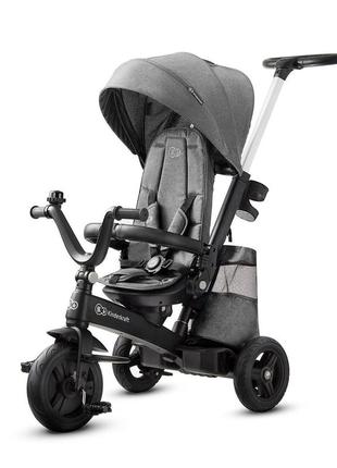 Триколісний велосипед kinderkraft easytwist platinum grey (kkretwigry0000)