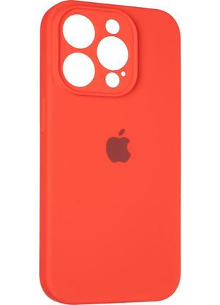 Чехол fiji silicone case full camera для apple iphone 15 pro бампер накладка с защитой камеры red