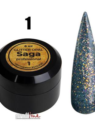 Гель фарба saga galaxy glitter opal 8 мл №11 фото