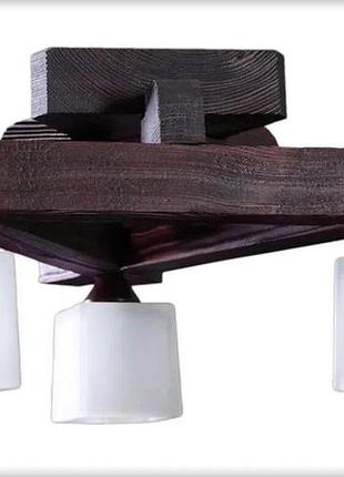 Люстра стельова 0604-4 квадро трикутник коричневий код/артикул 0604-4