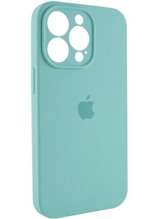 Чехол fiji silicone case full camera для apple iphone 13 pro бампер накладка с защитой камеры cornflower