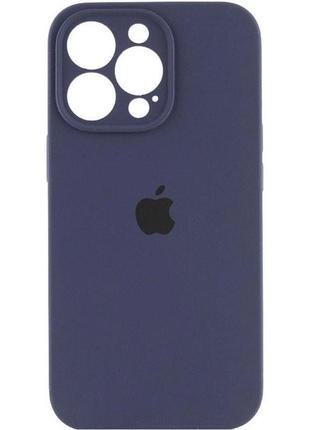 Чохол fiji silicone case full camera для apple iphone 13 pro бампер накладка із захистом камери dark blue