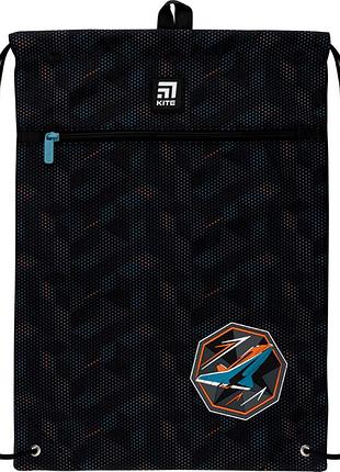 Сумка для обуви с карманом kite education spaceship k22-601m-10