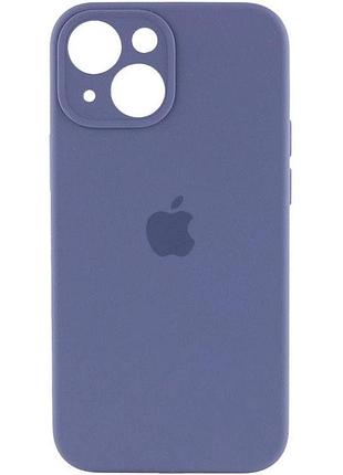 Чехол fiji silicone case full camera для apple iphone 13 бампер накладка с защитой камеры lavender grey