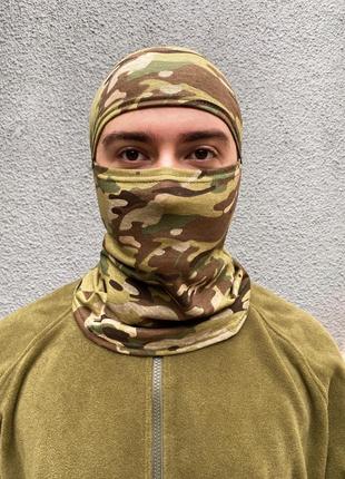Балаклава військова армейська трикотаж мультикам балаклава літня мультикам балаклава мультикам