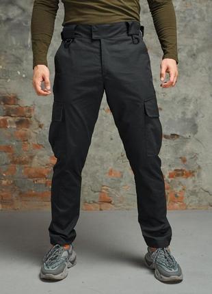 Мужские тактические штаны карго синие брюки из рип-стоп весенние осенние (b)6 фото
