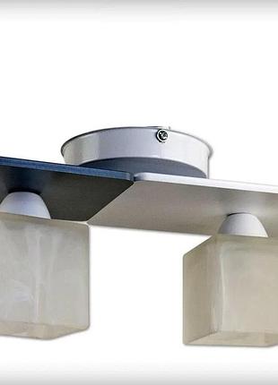 Люстра стельова для кухні, спальні, дитячої, коридору тетріс/2 коричнево-бежева код/артикул 3502-415 фото