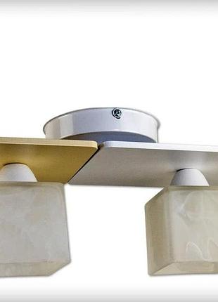 Люстра стельова для кухні, спальні, дитячої, коридору тетріс/2 коричнево-бежева код/артикул 3502-41