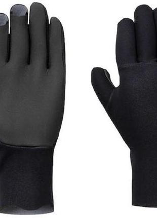 Рукавиці shimano chloroprene exs 3 cut gloves l к:black