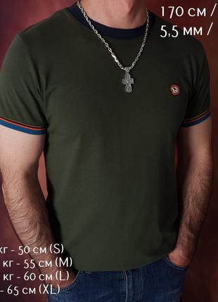 Толстая серебряная цепочка с крестиком спас нерукоторный и николай чудотворец....