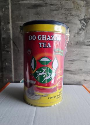 Чорний чай червоний 500 гр do ghazal akbar чай дві газелі акбар дугазель преміум шрі-ланка цейлонський