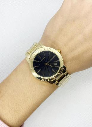 Годинник жіночий наручний золото з чорним циферблатом ( код: ibw883yb )5 фото