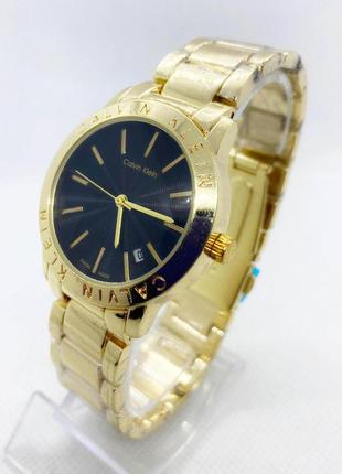 Годинник жіночий наручний золото з чорним циферблатом ( код: ibw883yb )