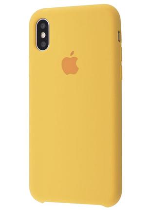 Чехол для iphone x/xs silicone case (жёлтый)