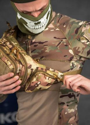 Тактична сумка на пояс, нагрудна тактична сумка, армійська сумка militari rangers3 фото