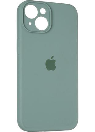 Чохол fiji silicone case full camera для apple iphone 13 бампер накладка із захистом камери pine green