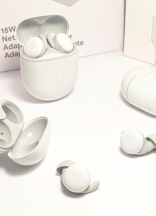 Наушники google pixel buds a-series clearly white5 фото
