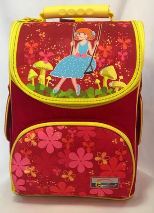 Ранец школьный tiger 2218 "девочка на качелях" 34x25x13.5 см 2218