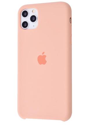 Чехол для iphone 11 pro max silicone case (грейпфрут)