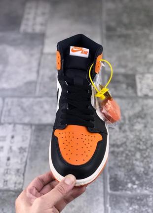 Кроссовки nike air jordan 1 retro high og джордан ретро orang aj15 фото