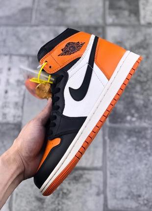 Кроссовки nike air jordan 1 retro high og джордан ретро orang aj16 фото