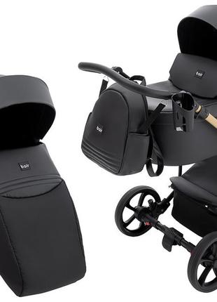 Коляска 2 в 1 bair onyx eco oe-01 чорний