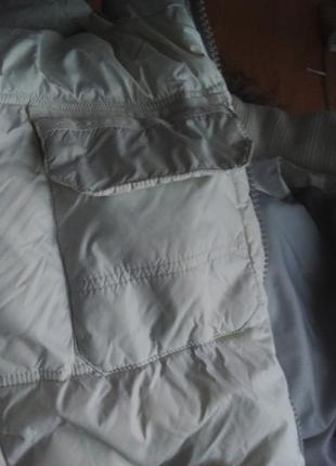 Белая теплая куртка германия синтепон7 фото