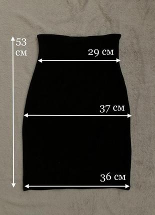 Чёрная юбка-карандаш3 фото