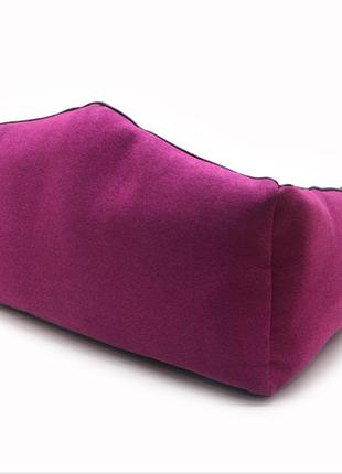 Лежак прямокутний для собак та котів zoo-hunt магнус рожевий №1 330х400х310 мм2 фото