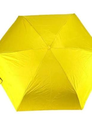 Компактный зонтик / в капсуле-футляре желтый / маленький зонт в капсуле / be-436 цвет: желтый10 фото