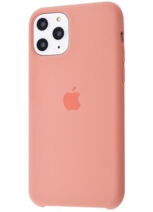 Чехол для iphone 11 pro max silicone case (персиковый)