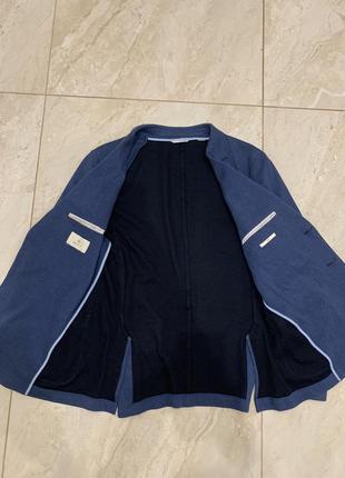 Стильный блейзер пиджак gant slim fit cotton piqué sport coat6 фото