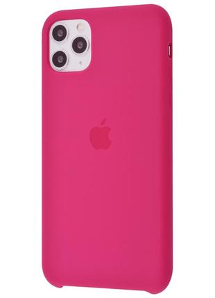 Чехол для iphone 11 pro max silicone case (гранатовый)