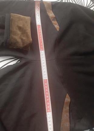 Теплі лосіни для вагітних на хутрі штани теплі бандаж на резинці3 фото