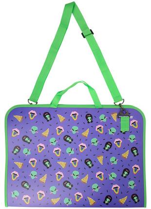 Папка-портфель на блискавці kite bbh k22-411, 1 відділення, a3+