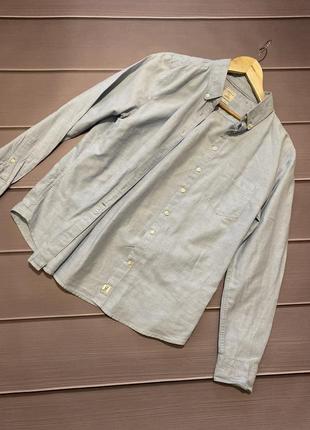 Голуба рубашка розмір м