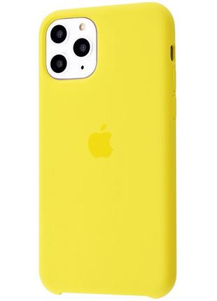 Чехол для iphone 11 pro silicone case  (жёлтый)