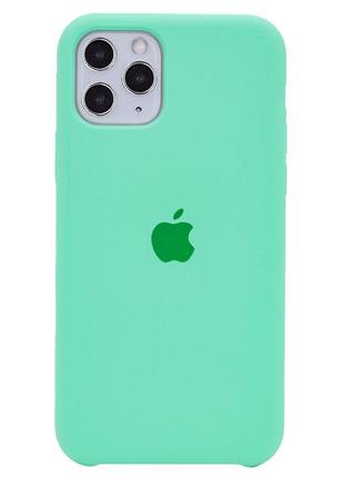 Чехол для iphone 11 pro silicone case (мятный)