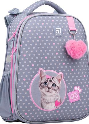 Рюкзак школьный каркасный kite education studio pets sp22-531m